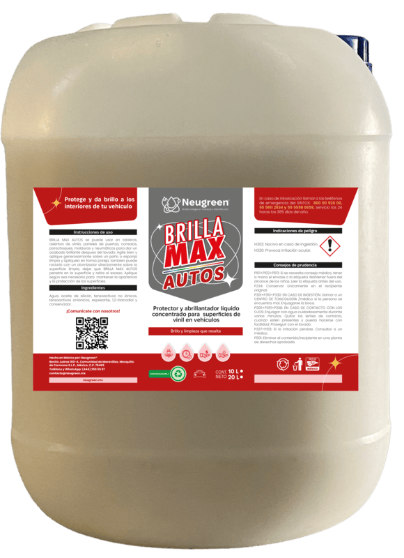 BRILLA MAX VINIL AUTOS 20L