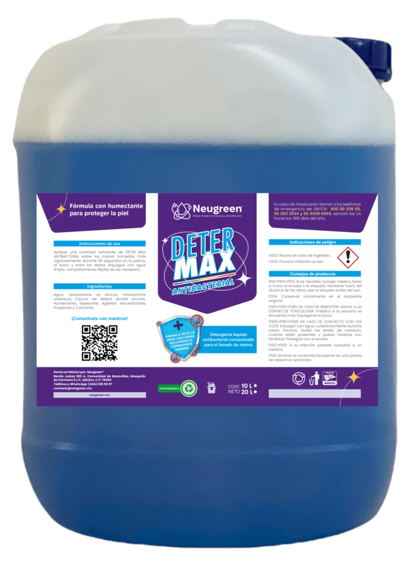 DETER MAX ANTIBACTERIAL 20L