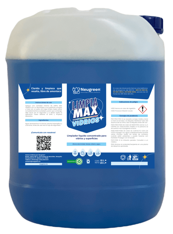 LIMPIA MAX VIDRIOS 20L